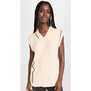 Ninety Percent Hedy Cable Knit Sweater Vest